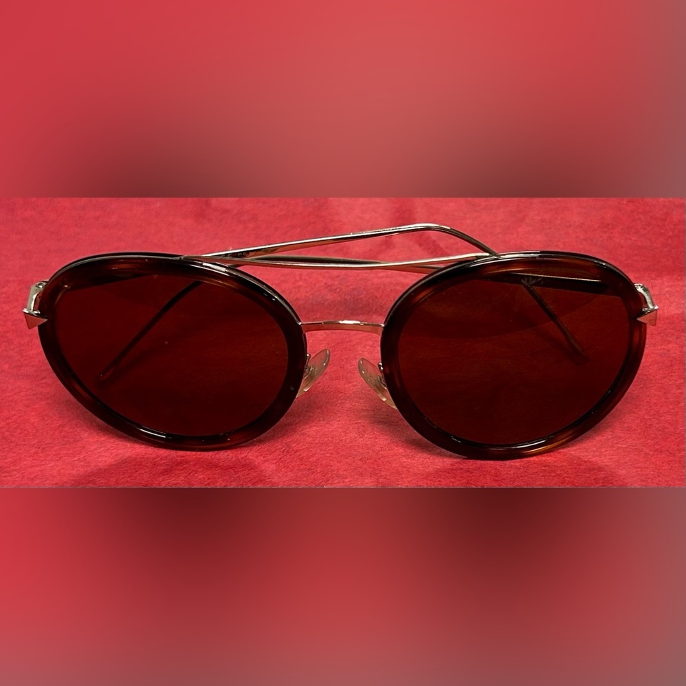 Fendi Sunglasses FF0156/S V4ZPJ Tortoise Gold Tone Round Frames